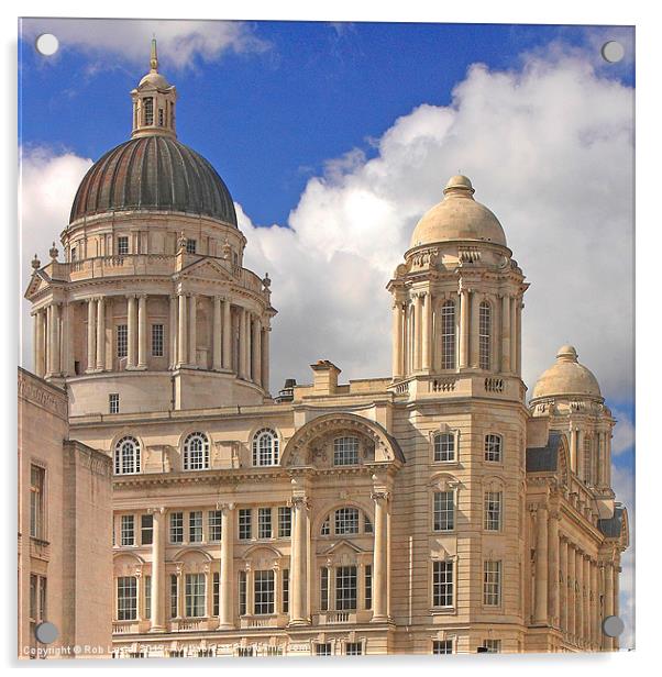 Port of Liverpool Building Acrylic by Rob Lester