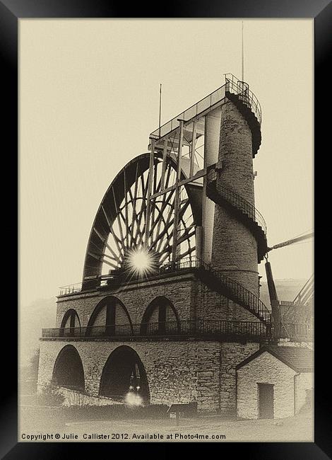 Laxey Wheel Lady Isabella Framed Print by Julie  Chambers