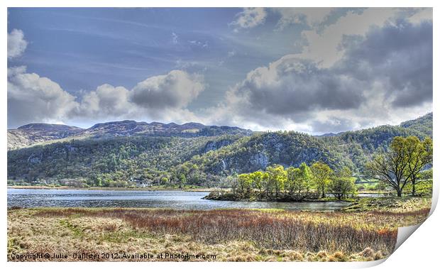 Derwent Waters Print by Julie  Chambers