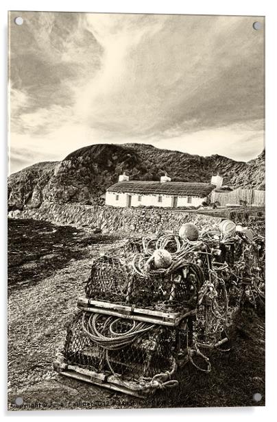 Niarbyl Beach Acrylic by Julie  Chambers