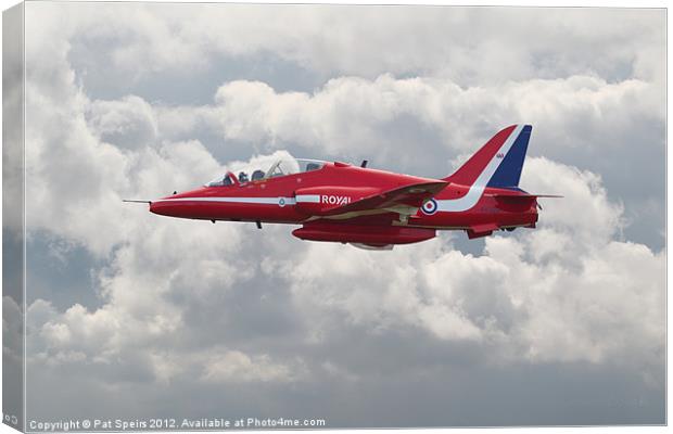 Red Arrows  HS Hawk Canvas Print by Pat Speirs