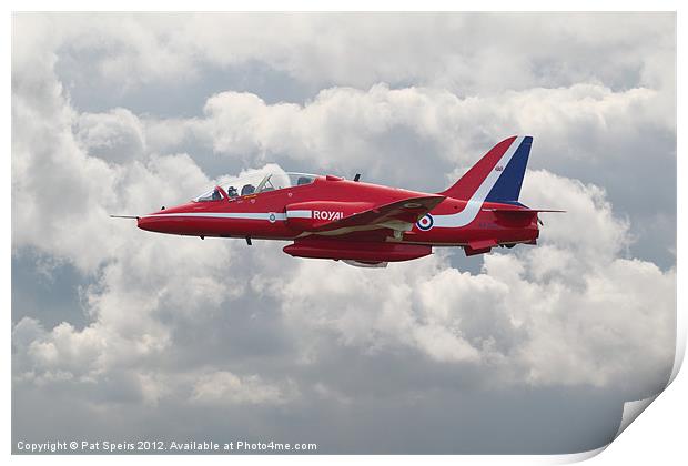 Red Arrows  HS Hawk Print by Pat Speirs