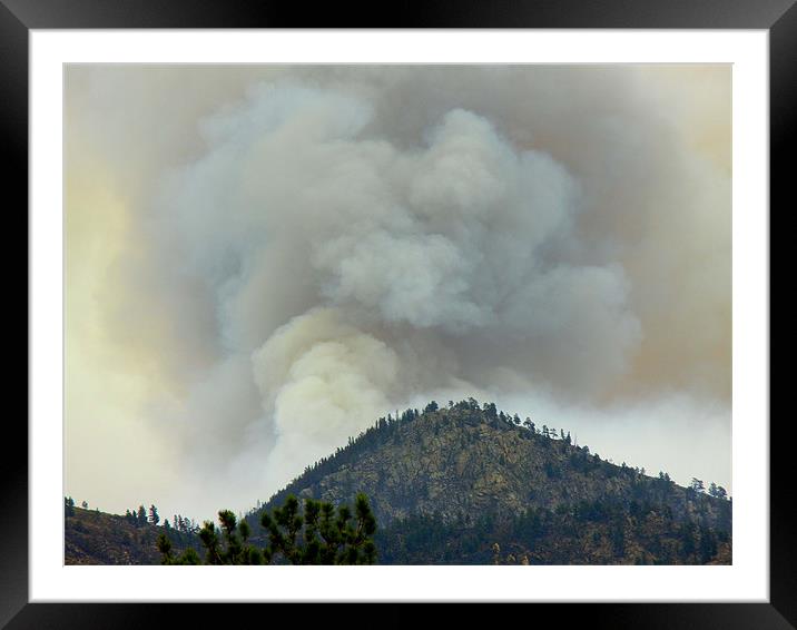Colorado Fire Framed Mounted Print by Barbara Schafer