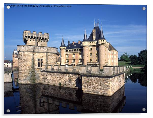 Chateau de La Clayette Acrylic by Jim Hellier