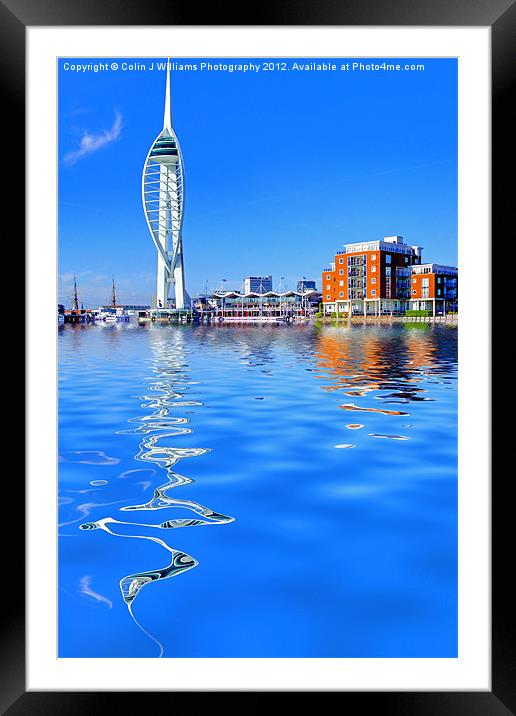 Spinnaker Reflections Framed Mounted Print by Colin Williams Photography