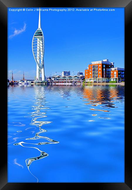 Spinnaker Reflections Framed Print by Colin Williams Photography