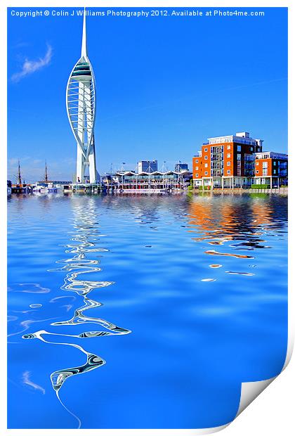 Spinnaker Reflections Print by Colin Williams Photography