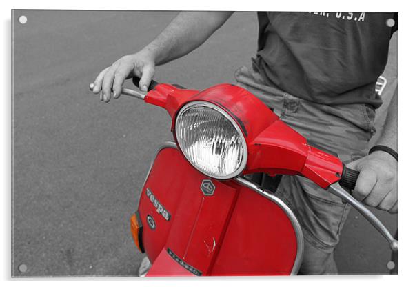 That Old Vespa Acrylic by Danny Thomas