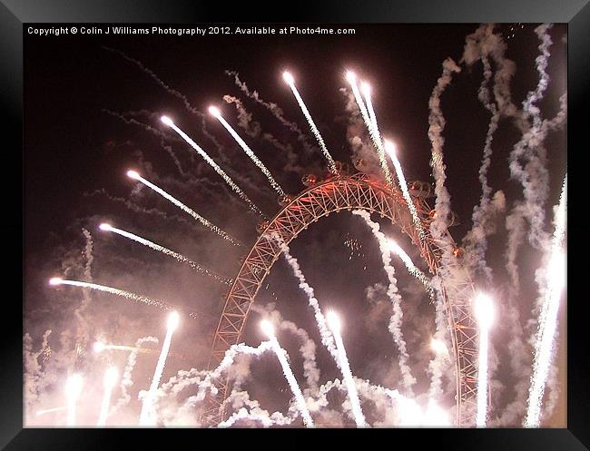 New Years The Eye London Framed Print by Colin Williams Photography