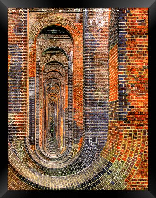 Balcombe Viaduct Pierced Piers 1 Framed Print by Colin Williams Photography
