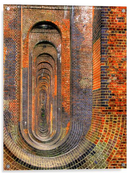 Balcombe Viaduct Pierced Piers 1 Acrylic by Colin Williams Photography