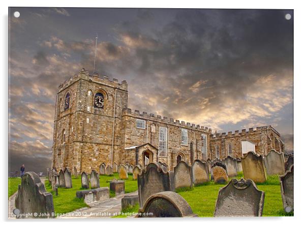 St Mary's Church Whitby Acrylic by John Biggadike