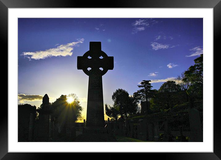 Celtic Cross #1 Framed Mounted Print by Buster Brown