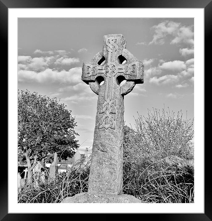 Celtic Cross #2 Framed Mounted Print by Buster Brown