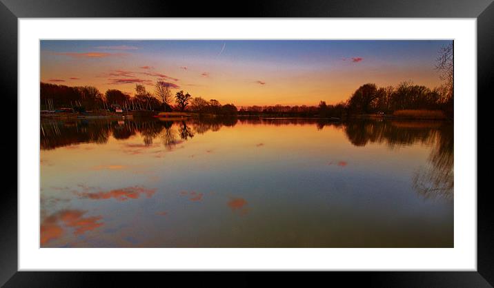 Sunset At Stanborough Framed Mounted Print by Chris Nowicki