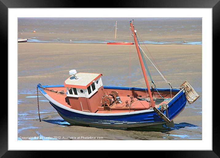 Waiting for the tide Framed Mounted Print by Rob Lester
