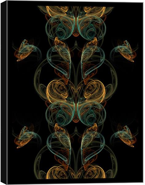 fractal butterfly Canvas Print by Heather Newton