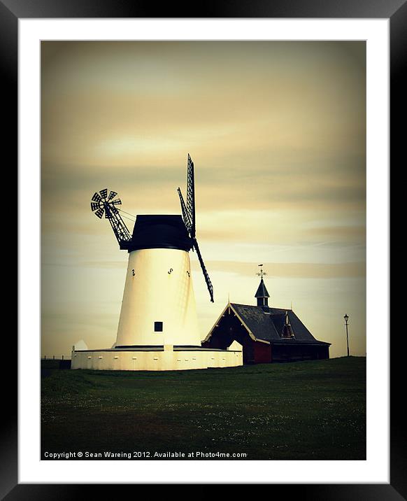 Lytham Windmill Framed Mounted Print by Sean Wareing