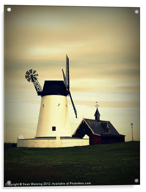 Lytham Windmill Acrylic by Sean Wareing