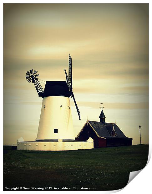 Lytham Windmill Print by Sean Wareing