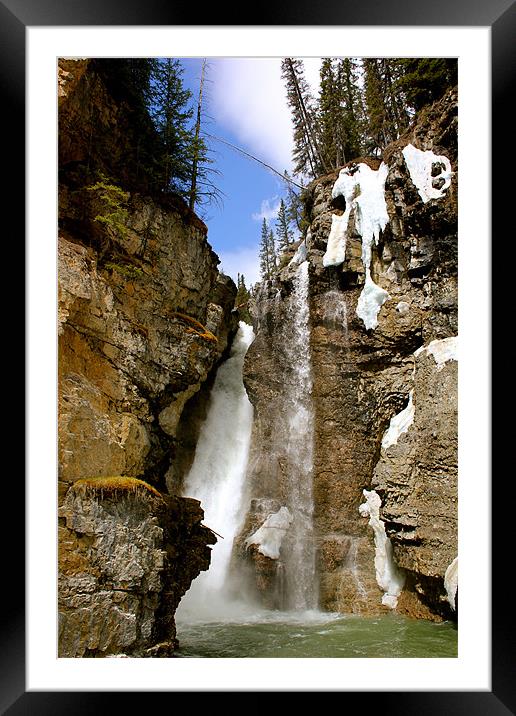 Upper Waterfalls Framed Mounted Print by stephen  Hart
