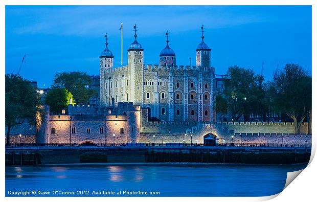 Tower of London at Night Print by Dawn O'Connor