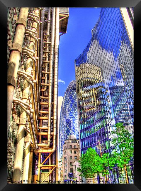 Reflections in the City of London. Framed Print by Colin Williams Photography