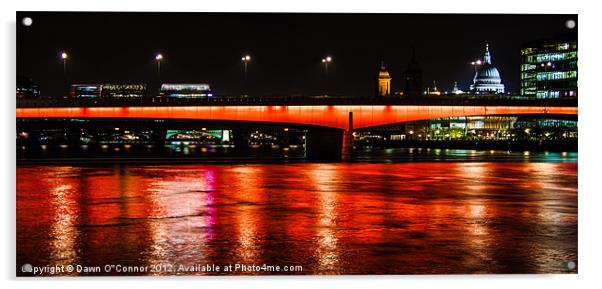 London Bridge Acrylic by Dawn O'Connor