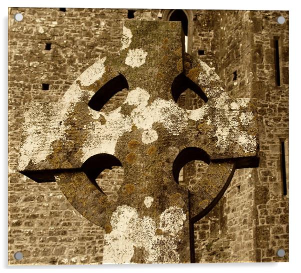 Cashel Cross Acrylic by Mary Lane