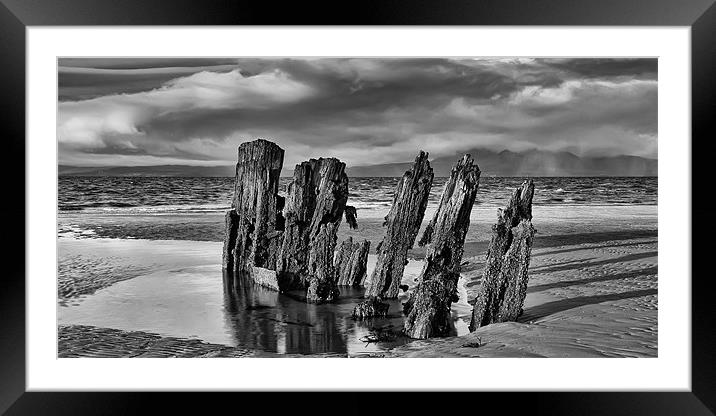 Wreck Remains Framed Mounted Print by Sam Smith