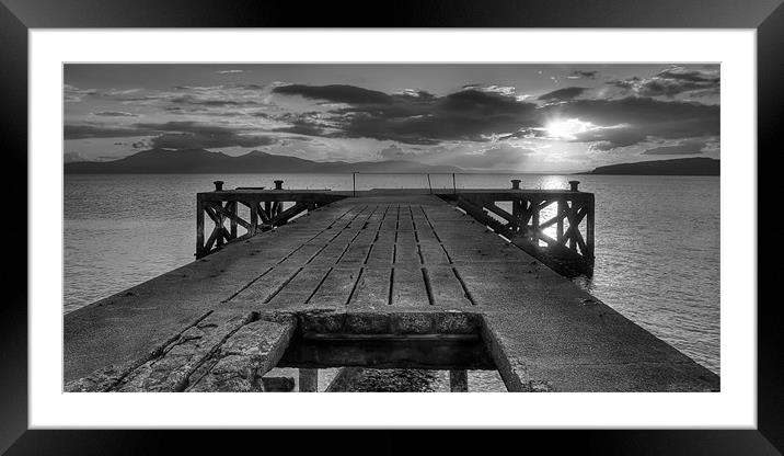 Sunset over the Clyde Framed Mounted Print by Sam Smith
