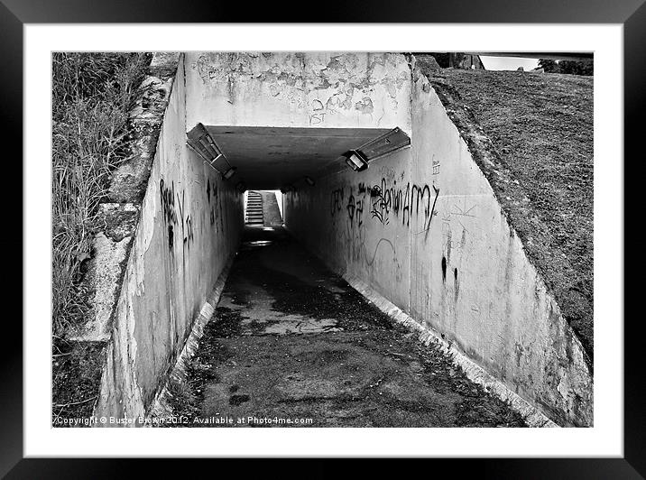 Main Road Underpass Framed Mounted Print by Buster Brown
