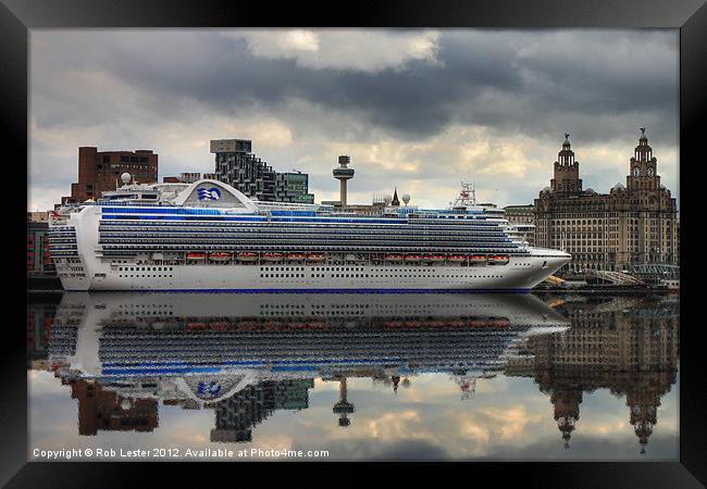 Crown Princess in the mirror Framed Print by Rob Lester