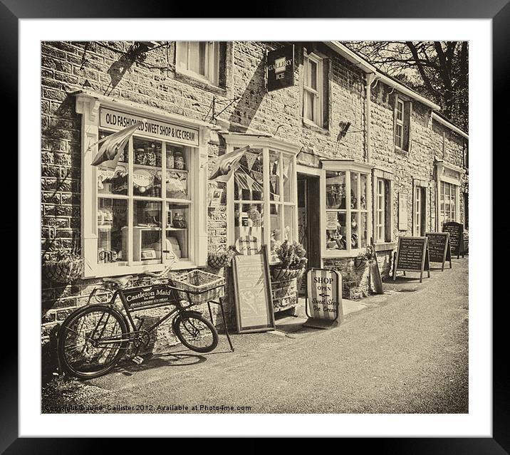 Old fashioned Sweet shop Framed Mounted Print by Julie  Chambers