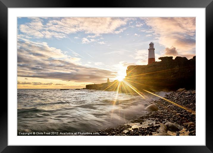 Bill's Sun Rays Framed Mounted Print by Chris Frost