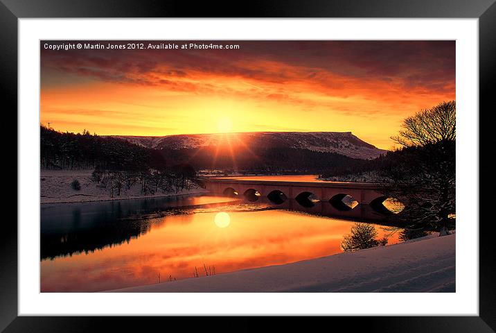 Sun Flare over Bamford Edge Framed Mounted Print by K7 Photography