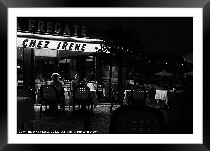 An evening `En France` Framed Mounted Print by Rob Lester