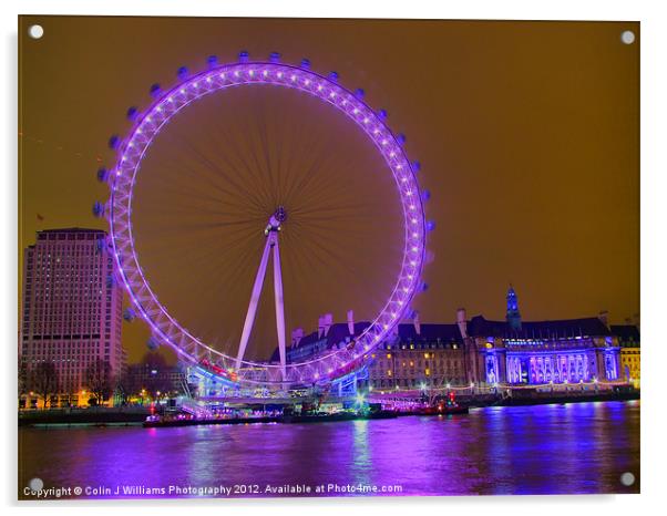 The London Eye Acrylic by Colin Williams Photography