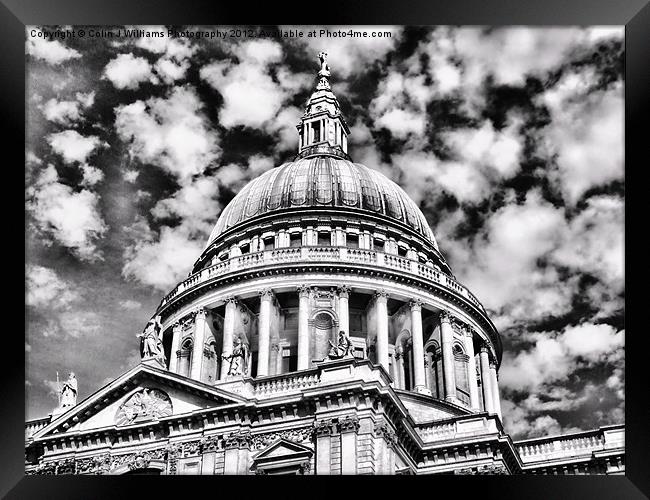 The Dome Saint Pauls Framed Print by Colin Williams Photography