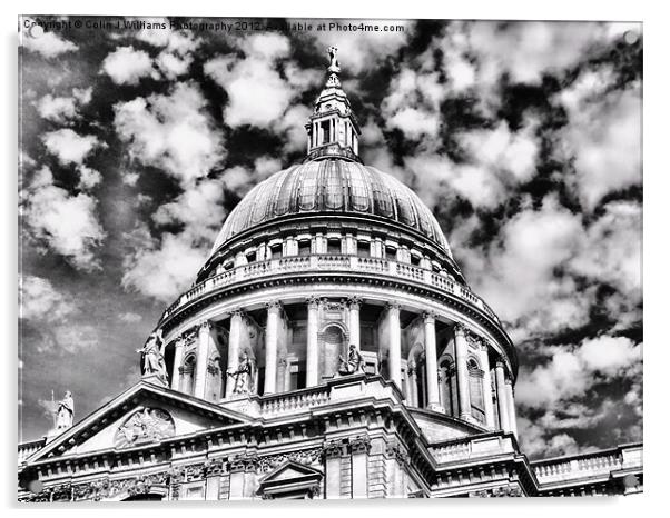 The Dome Saint Pauls Acrylic by Colin Williams Photography