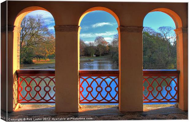 View through the Arches Canvas Print by Rob Lester
