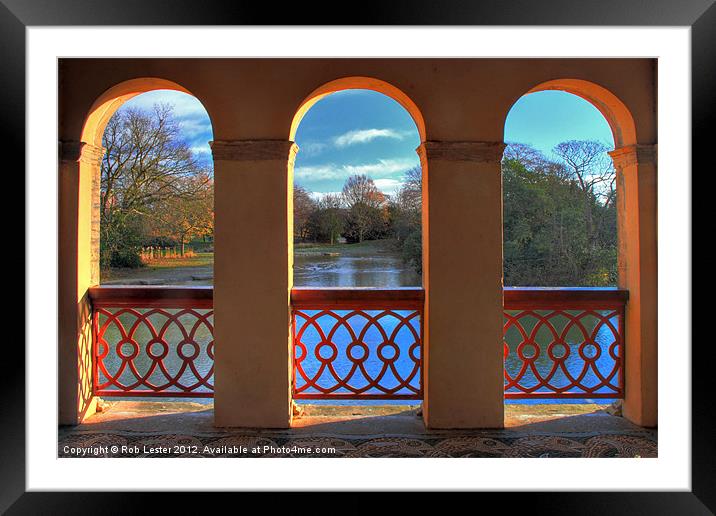 View through the Arches Framed Mounted Print by Rob Lester