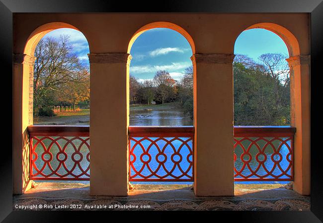 View through the Arches Framed Print by Rob Lester