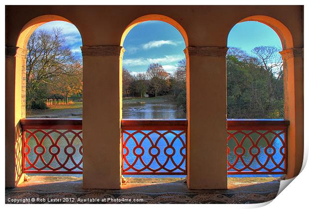 View through the Arches Print by Rob Lester