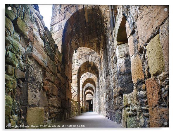 Linlithgow Palace Walkway Acrylic by Buster Brown