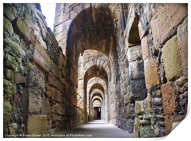 Linlithgow Palace Walkway Print by Buster Brown