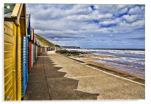 Whitby Beach Huts Acrylic by Northeast Images