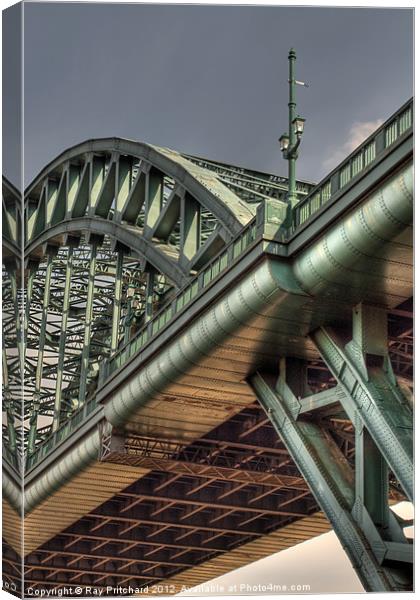 HDR Tyne Bridge Canvas Print by Ray Pritchard