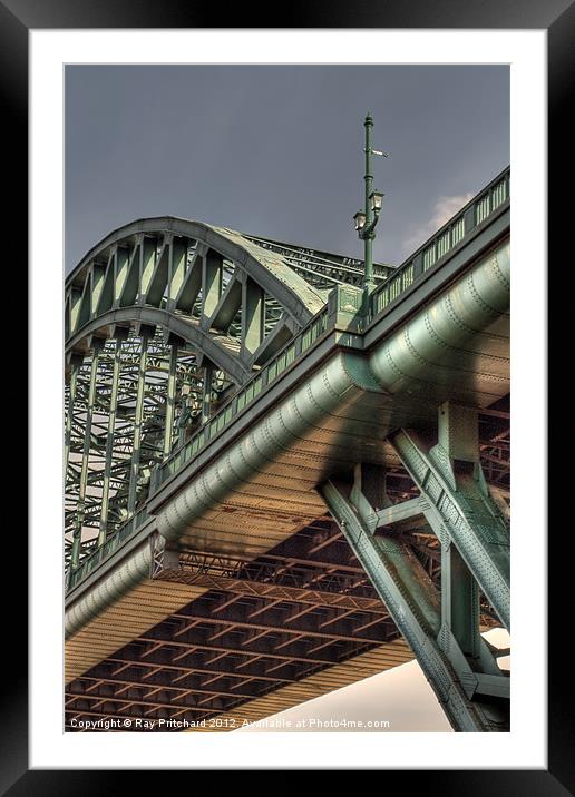 HDR Tyne Bridge Framed Mounted Print by Ray Pritchard