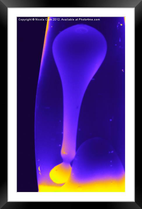 Lava Lamp Framed Mounted Print by Nicola Clark